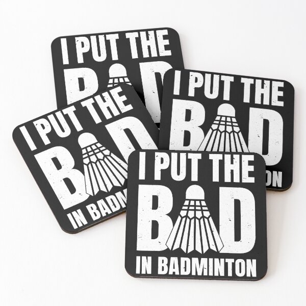 Item preview, I Put The Bad In Badminton Funny Player Coach Sports Joke designed and sold by allistermariam.