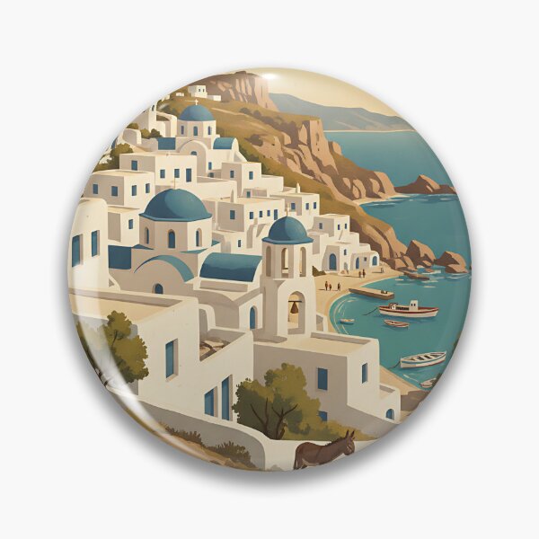 Item preview, Kimolos Greece, Greek Island Vintage Travel Tourism designed and sold by TravelersGems.