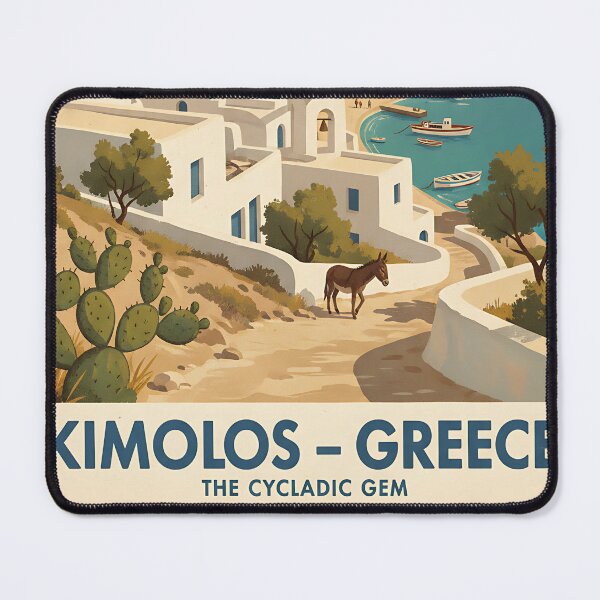 Item preview, Kimolos Greece, Greek Island Vintage Travel Tourism designed and sold by TravelersGems.