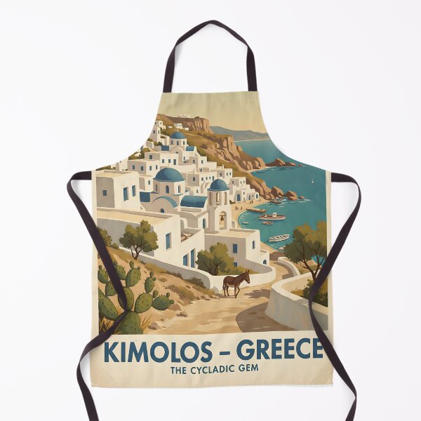 Item preview, Kimolos Greece, Greek Island Vintage Travel Tourism designed and sold by TravelersGems.
