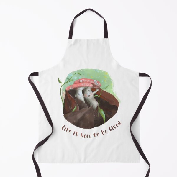 Item preview, Life Is Here To Be Lived Cute Mushroom Elf Art designed and sold by OhSusiVee.