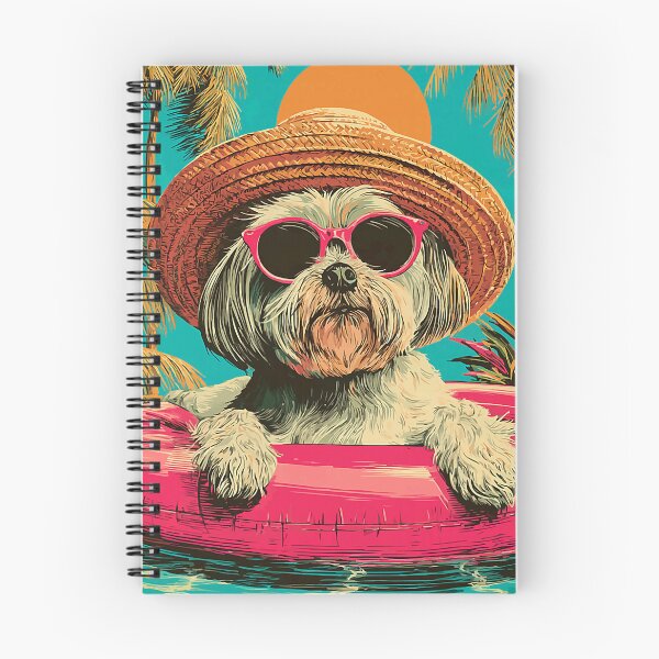 Item preview, Summer Maltese with Sunglasses Cute Dog Tropical Pool Party designed and sold by Littermin.