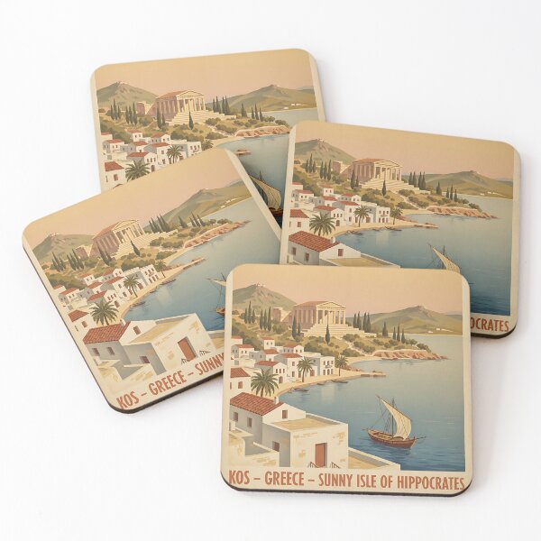 Item preview, kos Greece, Greek Island Vintage Travel Tourism designed and sold by TravelersGems.