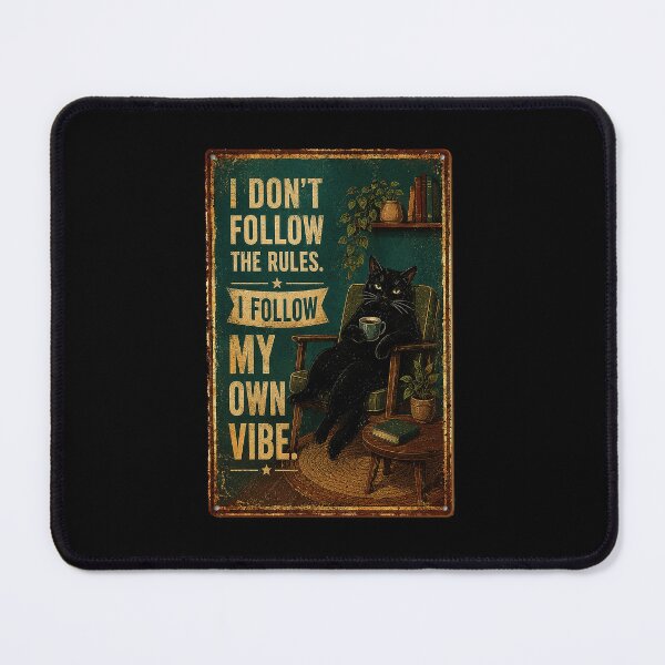 Item preview, Vintage Black Cat Reading Room Poster With Moody Rebel designed and sold by eliramaison.