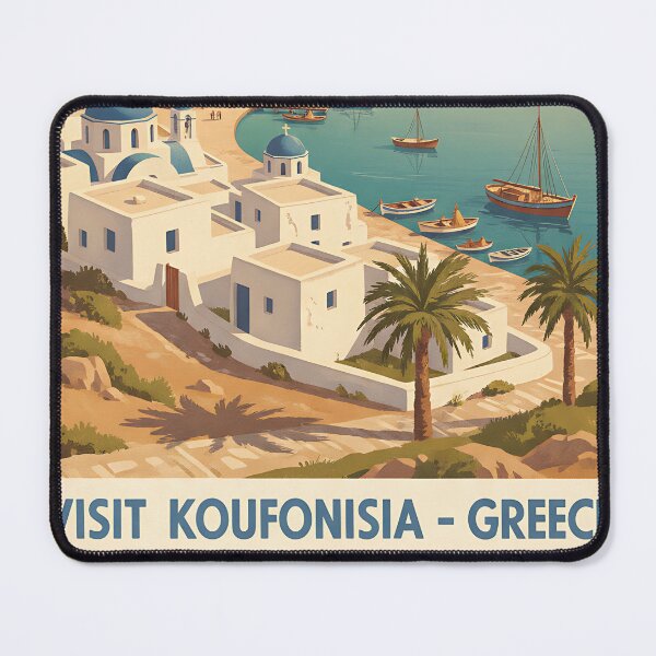 Item preview, Koufonisia Greece, Greek Island Vintage Travel Tourism designed and sold by TravelersGems.