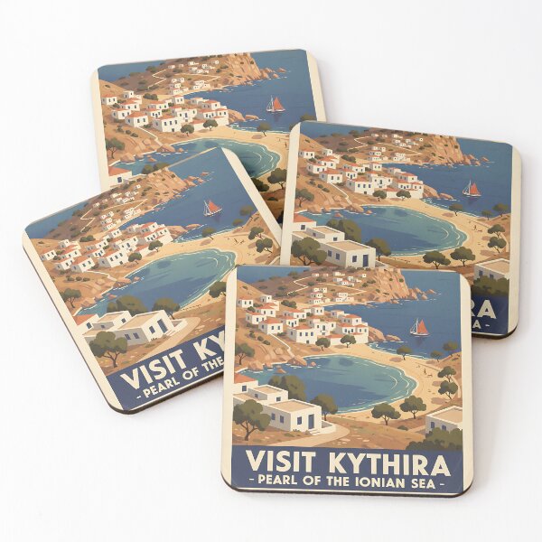 Item preview, Kythira Greece, Greek Island Vintage Travel Tourism designed and sold by TravelersGems.
