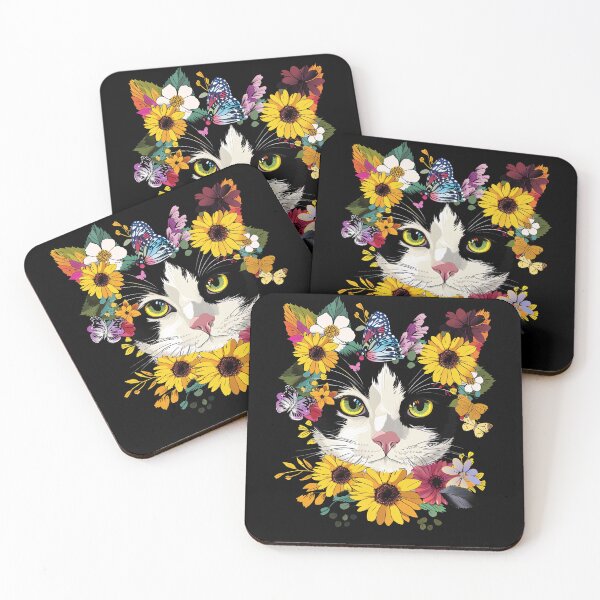 Item preview, Funny Japanese Bobtail Cat Floral Colorful Boys Girls Kids designed and sold by rafaeltto.