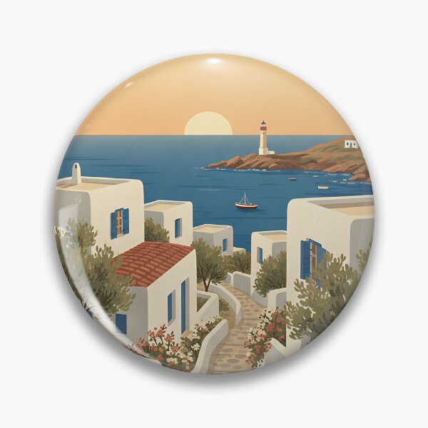 Item preview, Kythnos Greece, Greek Island Vintage Travel Tourism designed and sold by TravelersGems.