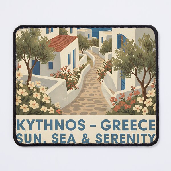 Item preview, Kythnos Greece, Greek Island Vintage Travel Tourism designed and sold by TravelersGems.