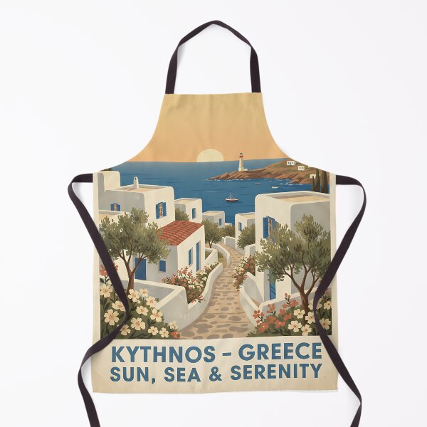 Item preview, Kythnos Greece, Greek Island Vintage Travel Tourism designed and sold by TravelersGems.