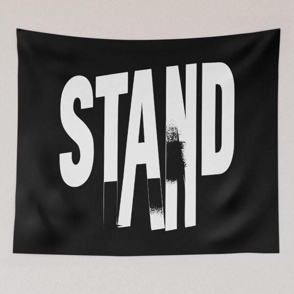 Item preview, Minimalist High Contrast Stand Typographic Print designed and sold by EdvvinStudios.
