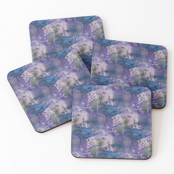 Item preview, Impressionistic Collage Flowers in Blue and Purple designed and sold by Artistestella.