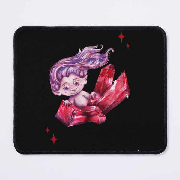 Item preview, Ruby Crystal Troll Cute Mystical Gemstone Sprite designed and sold by OhSusiVee.