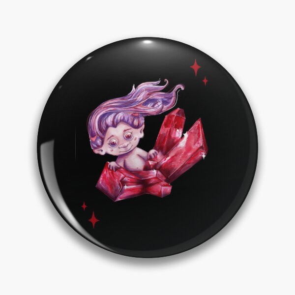 Item preview, Ruby Crystal Troll Cute Mystical Gemstone Sprite designed and sold by OhSusiVee.
