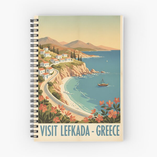 Item preview, Lefkada Greece, Greek Island Vintage Travel Tourism designed and sold by TravelersGems.
