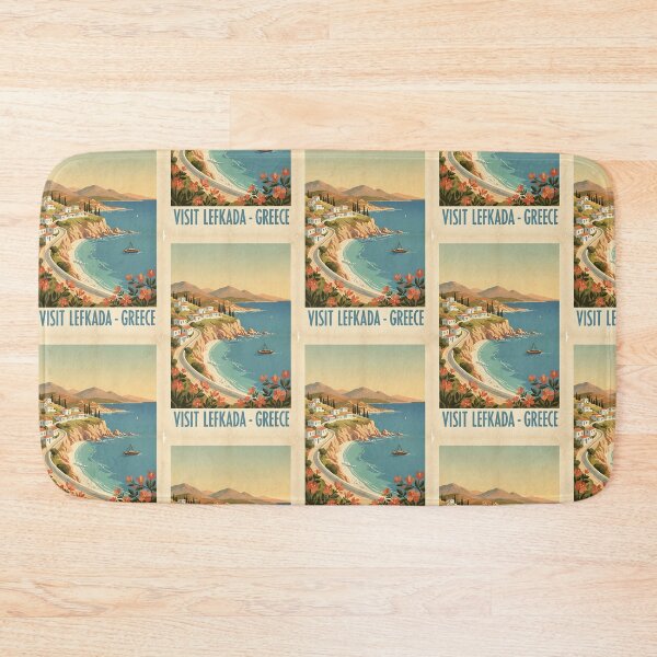 Item preview, Lefkada Greece, Greek Island Vintage Travel Tourism designed and sold by TravelersGems.