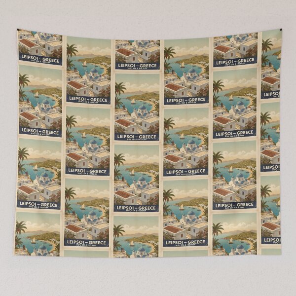 Item preview, Leipsoi Greece, Greek Island Vintage Travel Tourism designed and sold by TravelersGems.