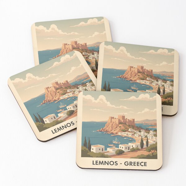 Item preview, Lemnos Greece, Greek Island Vintage Travel Tourism designed and sold by TravelersGems.