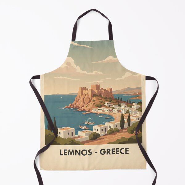 Item preview, Lemnos Greece, Greek Island Vintage Travel Tourism designed and sold by TravelersGems.