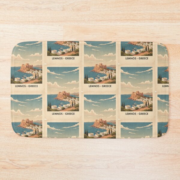 Item preview, Lemnos Greece, Greek Island Vintage Travel Tourism designed and sold by TravelersGems.