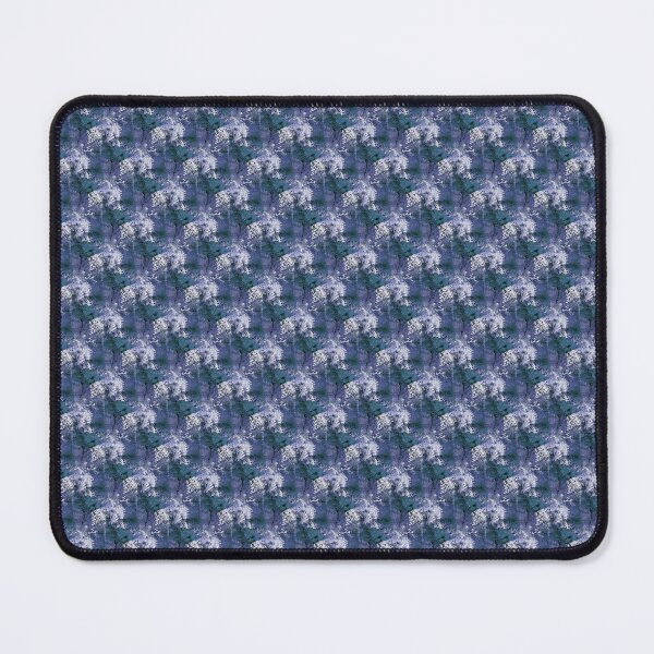 Item preview, Impressionistic Collage Flowers in Navy and Teal designed and sold by Artistestella.
