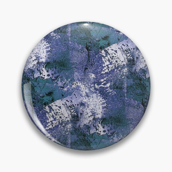 Artikelvorschau, Impressionistische Collage-Blumen in Marineblau und Türkis entworfen und verkauft von Artistestella.