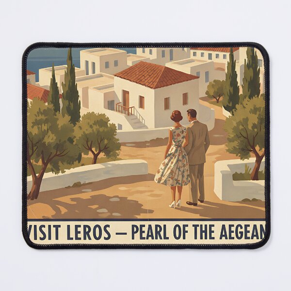Item preview, Leros Greece, Greek Island Vintage Travel Tourism designed and sold by TravelersGems.