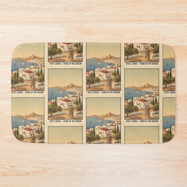 Item preview, Leros Greece, Greek Island Vintage Travel Tourism designed and sold by TravelersGems.