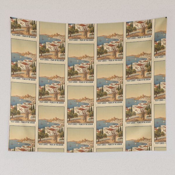Item preview, Leros Greece, Greek Island Vintage Travel Tourism designed and sold by TravelersGems.
