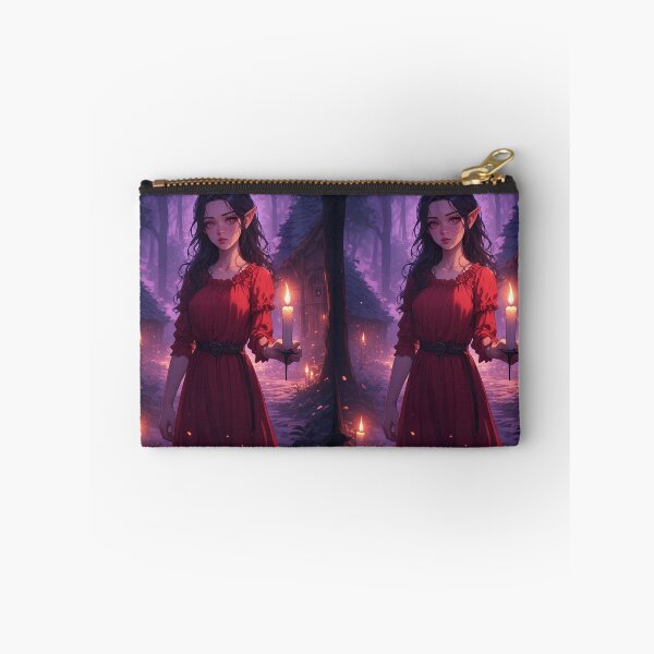 Item preview, Vampire woman with a candle in a forest designed and sold by ArtsJulian.