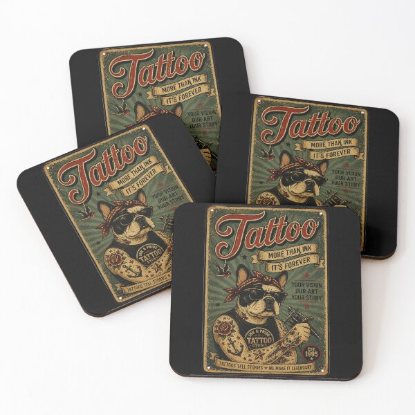 Item preview, French Bulldog Tattoo Artist Vintage Retro Ink Culture designed and sold by Modaozushi216.