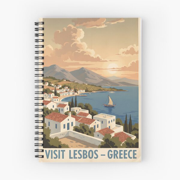 Item preview, Lesvos Greece, Greek Island Vintage Travel Tourism designed and sold by TravelersGems.