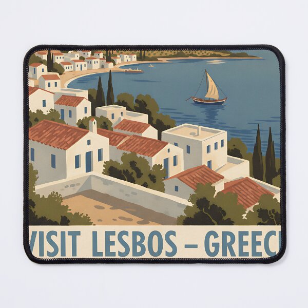 Item preview, Lesvos Greece, Greek Island Vintage Travel Tourism designed and sold by TravelersGems.