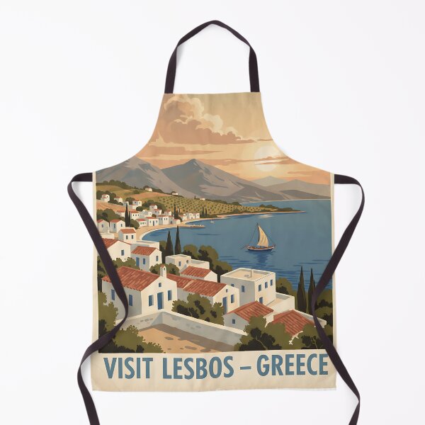 Item preview, Lesvos Greece, Greek Island Vintage Travel Tourism designed and sold by TravelersGems.
