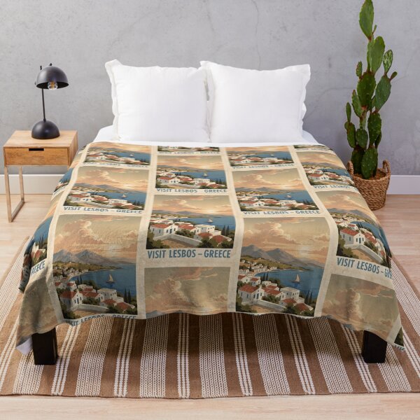 Item preview, Lesvos Greece, Greek Island Vintage Travel Tourism designed and sold by TravelersGems.