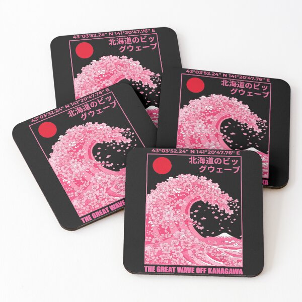 Item preview, Neon Sakura Wave Japanese Vaporwave Retro Night City designed and sold by titanlevi.