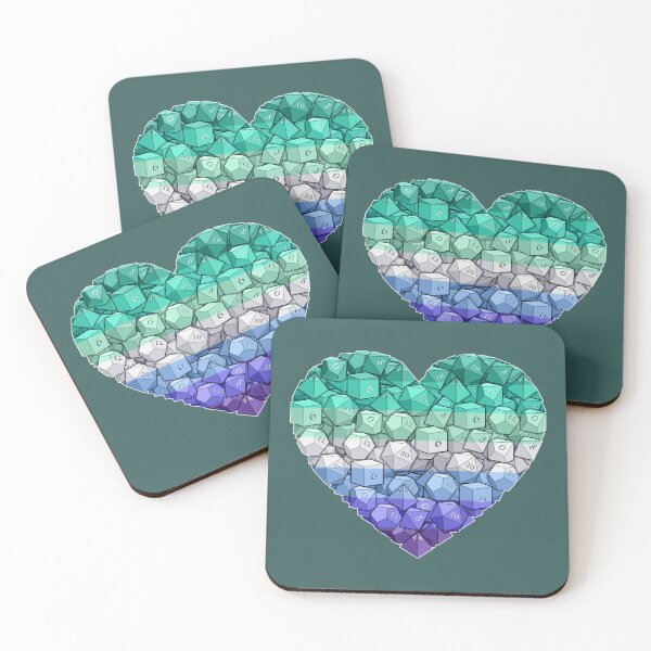 Item preview, Dice Heart - Gay Pride designed and sold by -Solarly-.