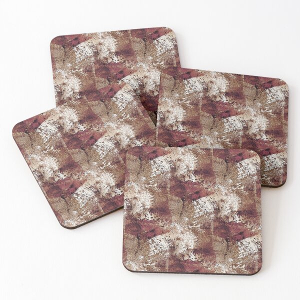 Item preview, Impressionistic Collage Flowers in Brown designed and sold by Artistestella.