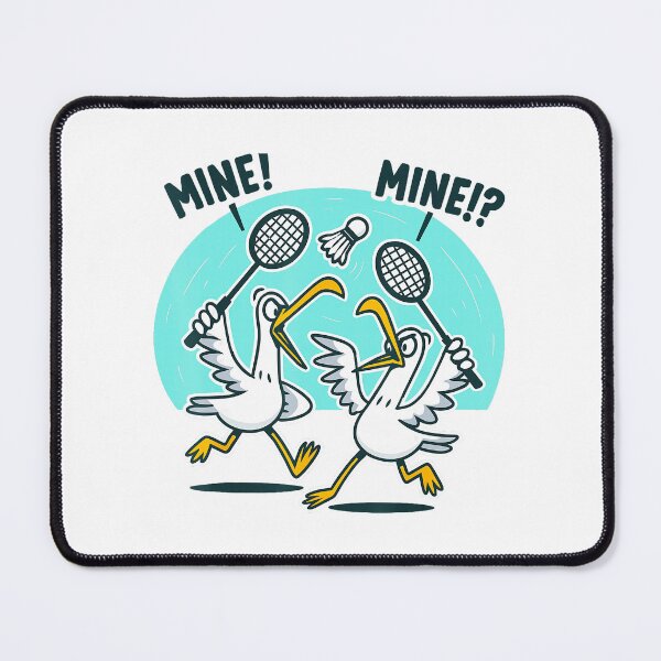 Item preview, Funny Badminton Birds Cartoon Racket Match Chaos designed and sold by allistermariam.