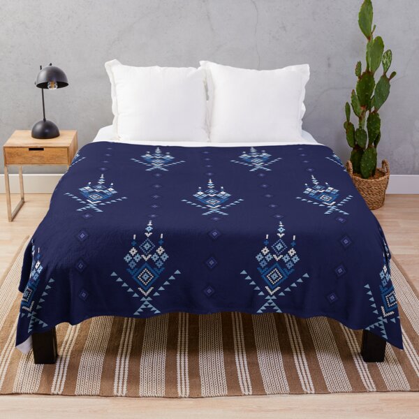 Item preview, Indigo Tribal Geometric Seamless Pattern designed and sold by PowerAntShop.