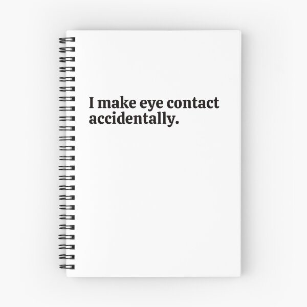 Item preview, I make eye contact accidentally. Sticker designed and sold by rebel-store21.