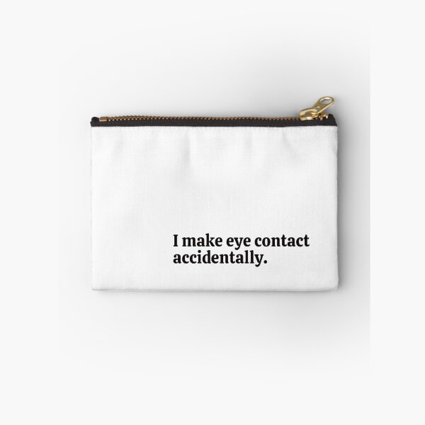 Item preview, I make eye contact accidentally. Sticker designed and sold by rebel-store21.