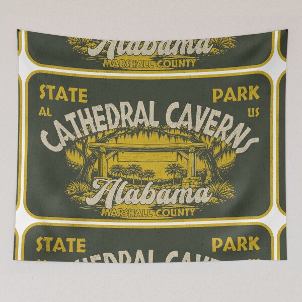Item preview, Cathedral Caverns State Park, Marshall County, Alabama, badge design designed and sold by Wanderful-roads.