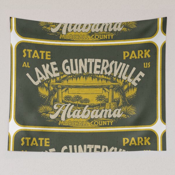 Item preview, Lake Guntersville State Park, Marshall County, Alabama, badge design designed and sold by Wanderful-roads.