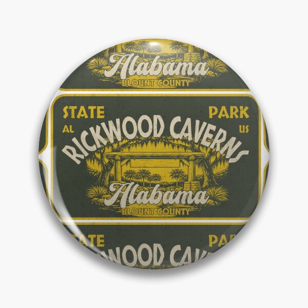 Item preview, Rickwood Caverns State Park, Blount County, Alabama, badge design designed and sold by Wanderful-roads.