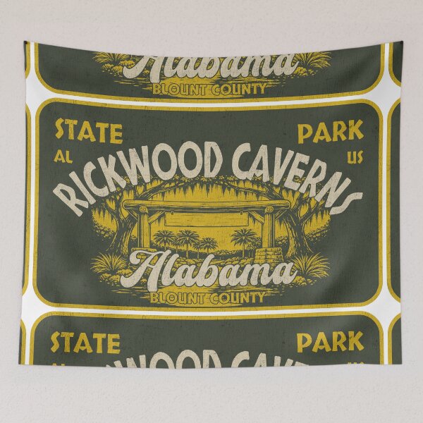 Item preview, Rickwood Caverns State Park, Blount County, Alabama, badge design designed and sold by Wanderful-roads.