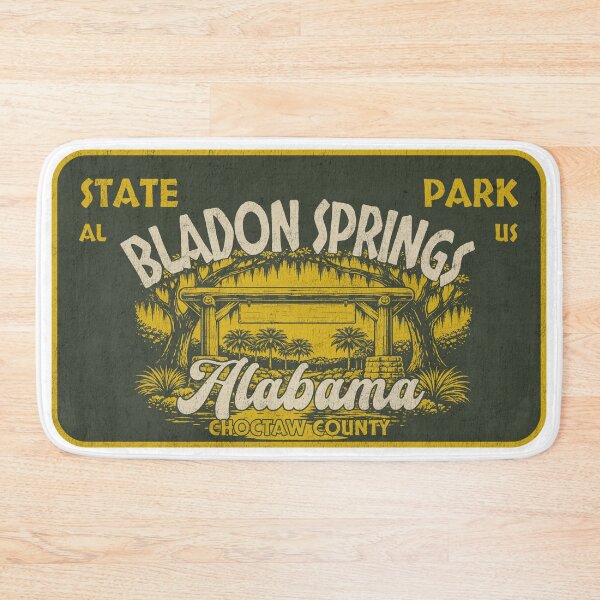 Item preview, Bladon Springs State Park, Choctaw County, Alabama, badge design designed and sold by Wanderful-roads.