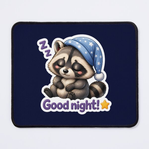 Item preview, Cute Sleeping Raccoon Good Night designed and sold by LuisWorks.