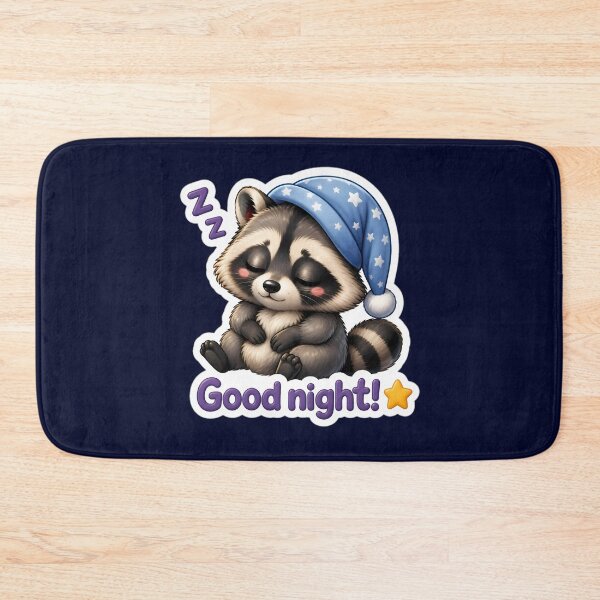 Item preview, Cute Sleeping Raccoon Good Night designed and sold by LuisWorks.