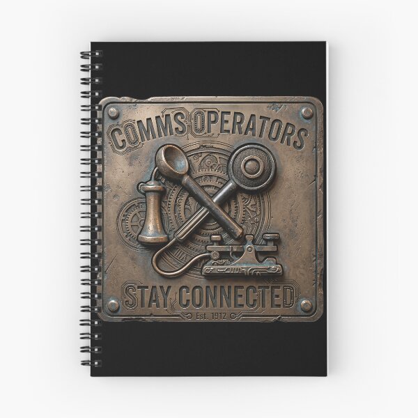 Item preview, 3D Comms Operators Stay Connected Industrial Crest designed and sold by HoshisWorld2018.